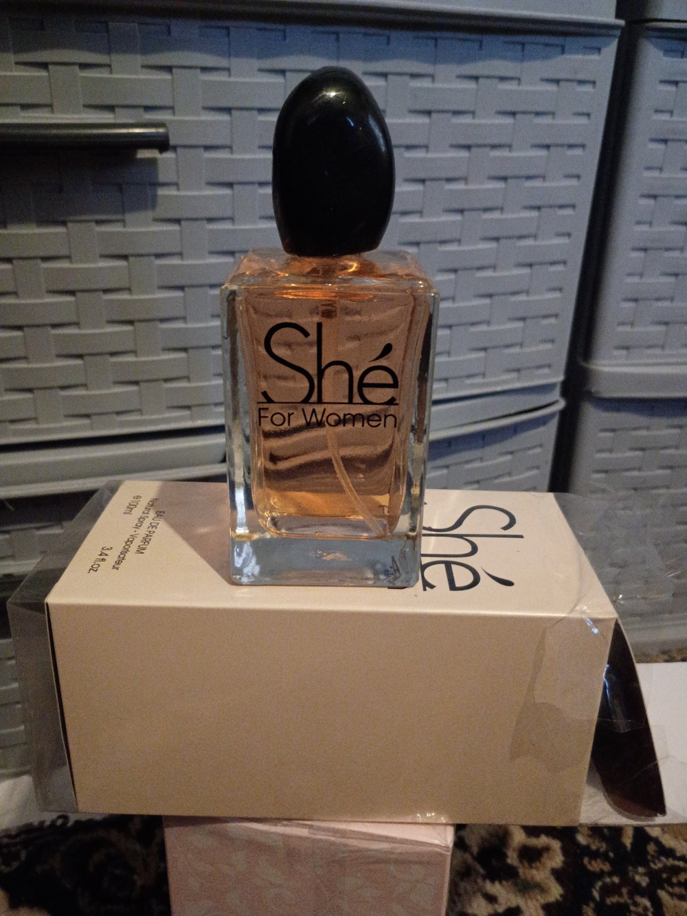 & Other Stories She For Women Glass Bottle with Black Cap - Peach Liquid